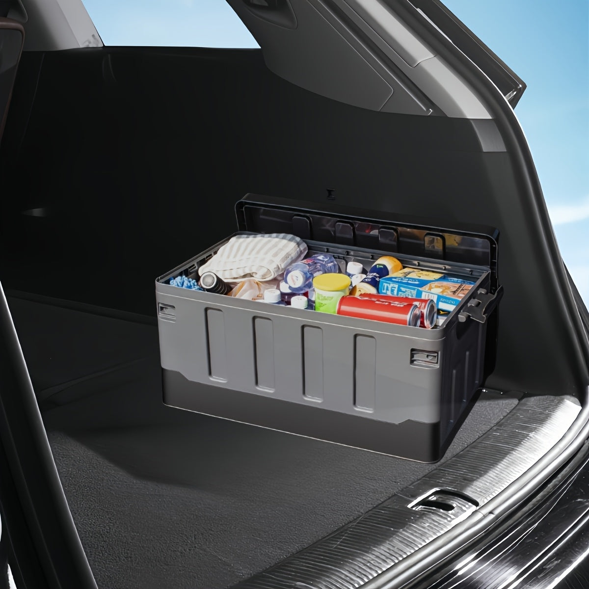 Foldable Car Trunk Organizer Box by Snagg A Storage Box