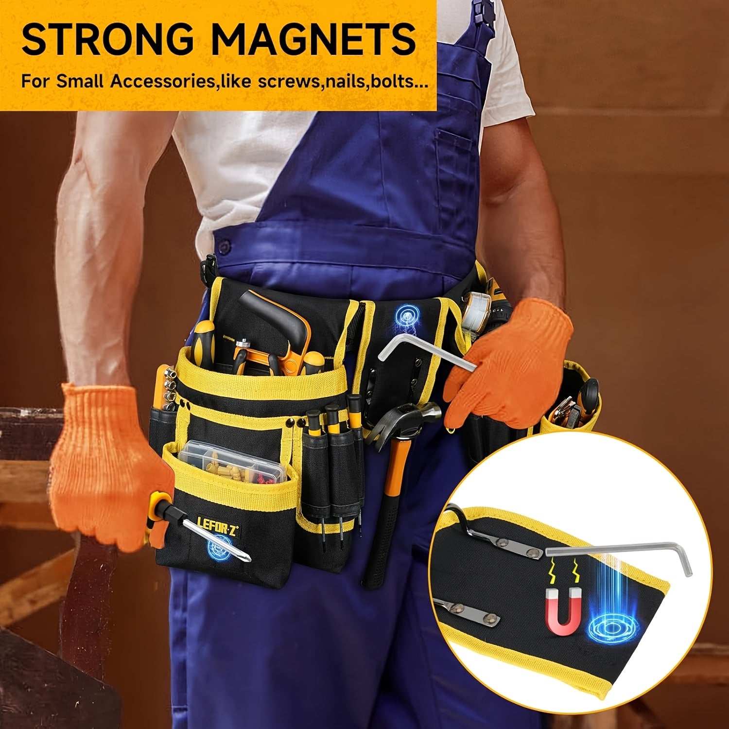 24 Pocket Heavy Duty Tool Belt by Snagg A Tool Belt
