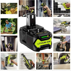 2 Pack 18V 8.0Ah Lithium-Ion Batteries – High Capacity, Rechargeable, Compatible with 18V ONE+ Tools