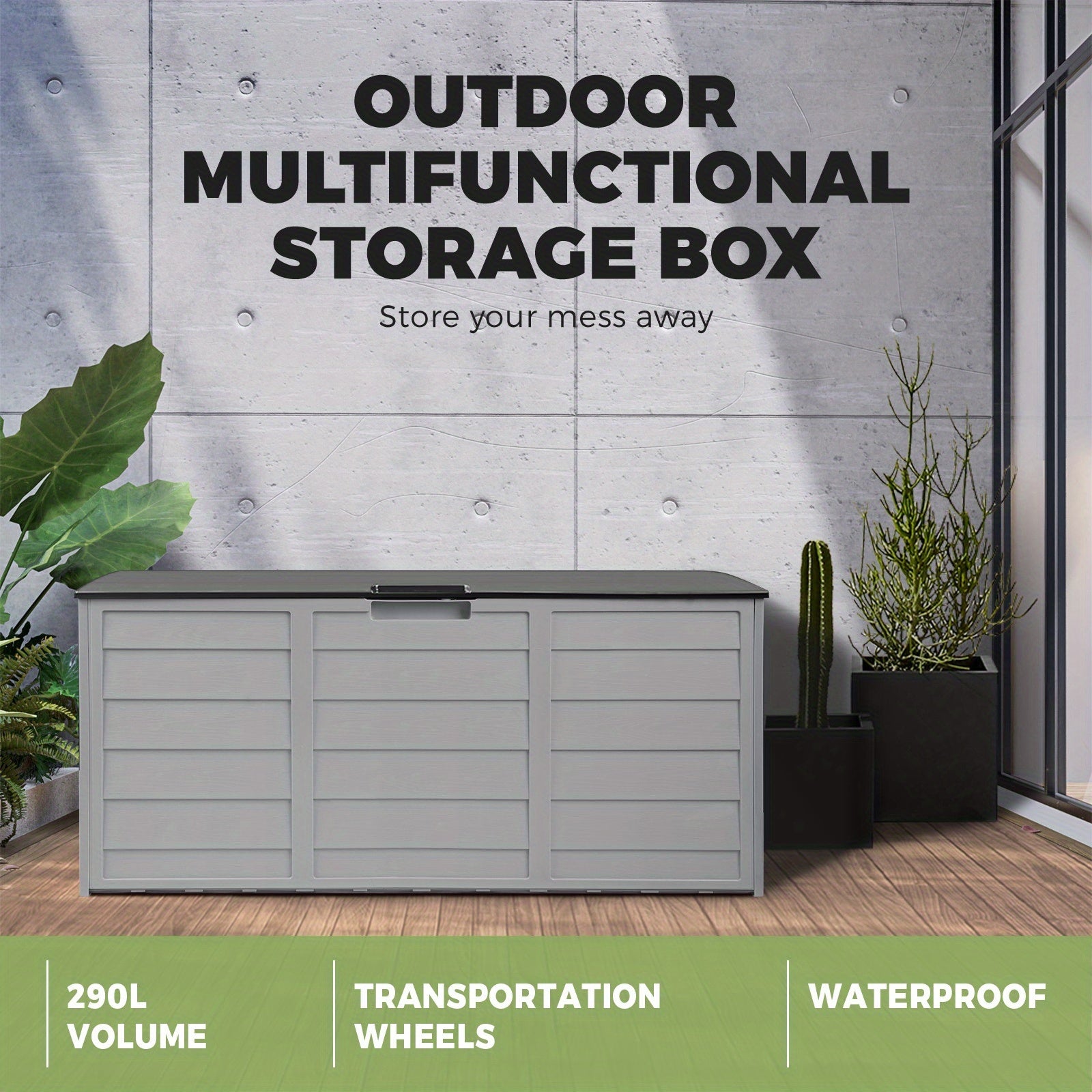 290L Outdoor Lockable Garden Storage Box by Snagg A Box
