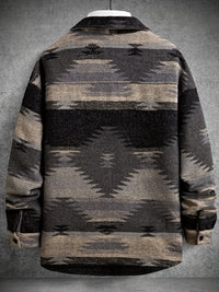 Men’s Creative Geometric Pattern Lapel Jacket by Snagg A Jacket