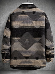 Men’s Creative Geometric Pattern Lapel Jacket by Snagg A Jacket