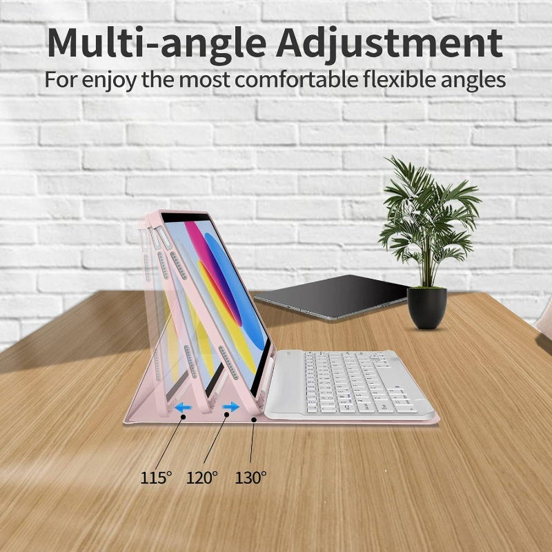 iPad Keyboard $ Protective Case Compatible With 10th & 11th by Snagg A Wireless Keyboard