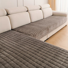 2pcs Elegant Quilted Flannel Sofa Cover Set by Snagg A Sofa Cover