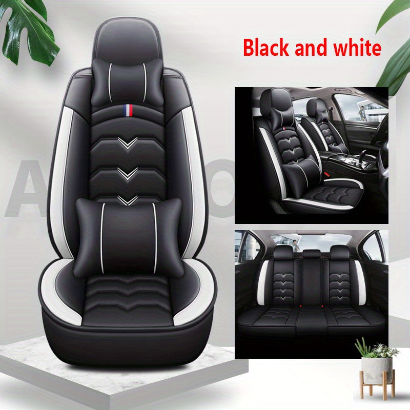 5 Seater PU Leather Car Seat Cover Set by Snagg A Seat Cover