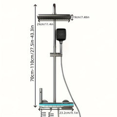 LED Rain Shower System by Snagg A Shower Head