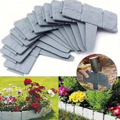 80pcs Plastic Garden Border Fence by Snagg A Border Fence