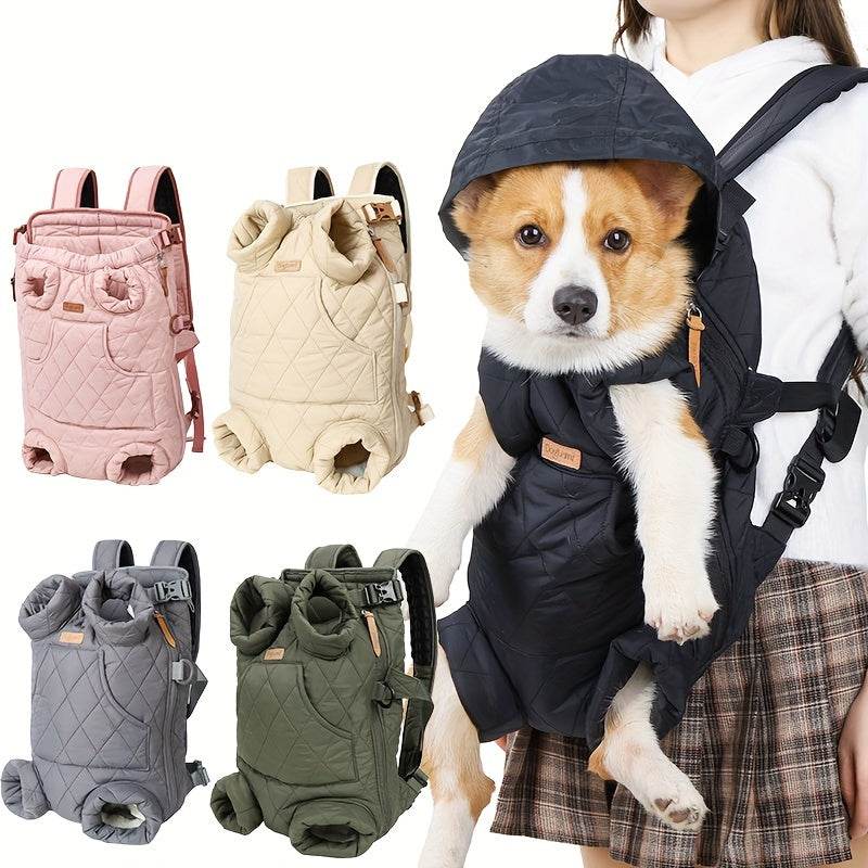 Adjustable Quilted Pet Carrier Backpack - SnaggIt