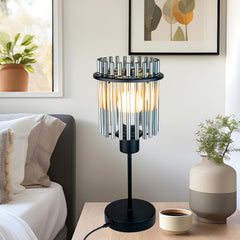 Modern Gray Glass Table Lamp by Snagg A Table Lamp