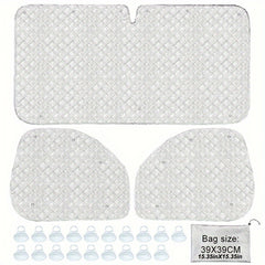 RV Sunshade Set Windshield & Side Window Covers by Snagg A Car Cover