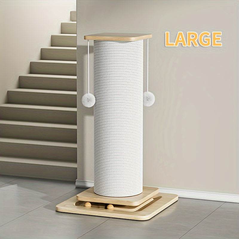 Cat Scratching Post With Sisal Rope with Hanging Play Ball - SnaggIt