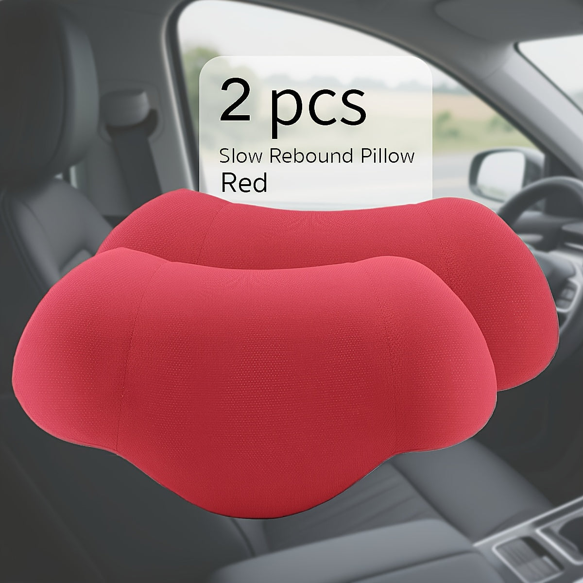 Memory Foam Head & Neck Pillow by Snagg A Headrest