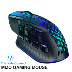 Wireless MMO Gaming Mouse 24,000 DPI, RGB Lighting & Programmable Macros by Snagg A Gaming Mouse