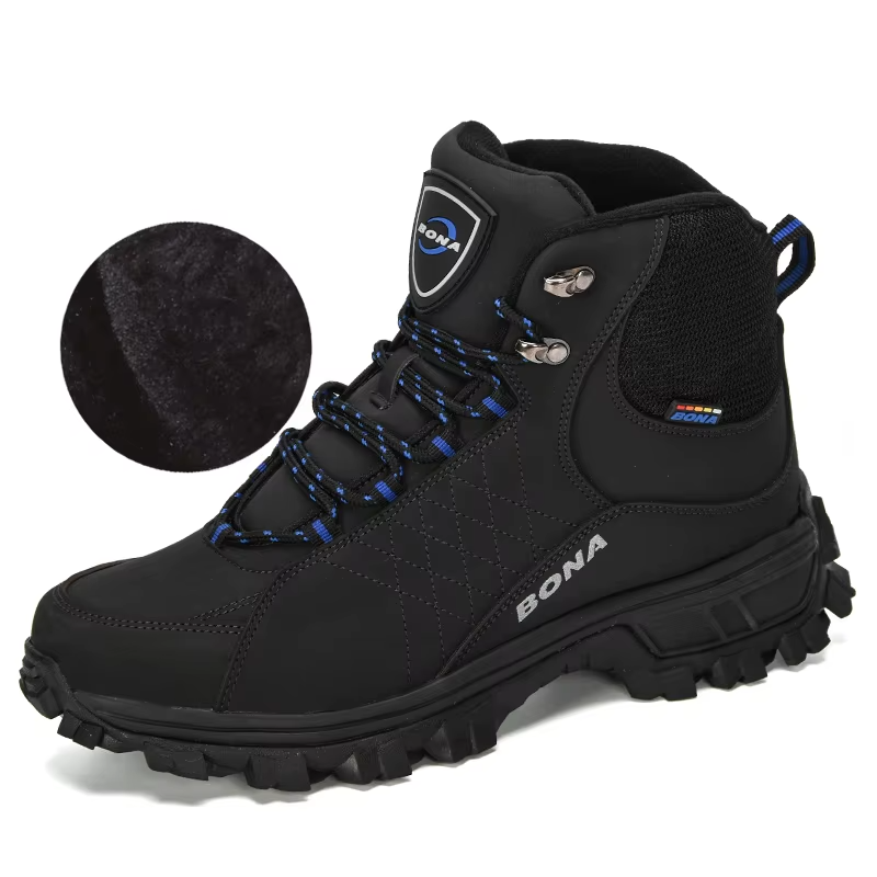 Men's plush-lined leather ankle hiking boot – image 6
