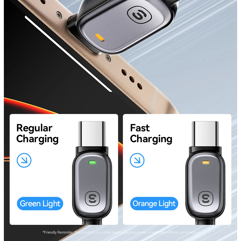 USB-C to USB-C Cable 100W 5A PD | LED Fast Charging Cable for iPhone 16 15 Samsung MacBook Tablet Laptop