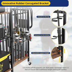 3 Tier Fishing Rod Holder Cart by Snagg A Rack