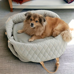 Quilted Pet Travel Bag with Removable Bed by Snagg A Pet Carrier