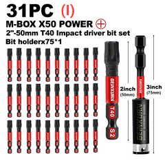 Impact Tough Magnetic Torx Screwdriver Bit Set – S2 Alloy Steel Star Bits