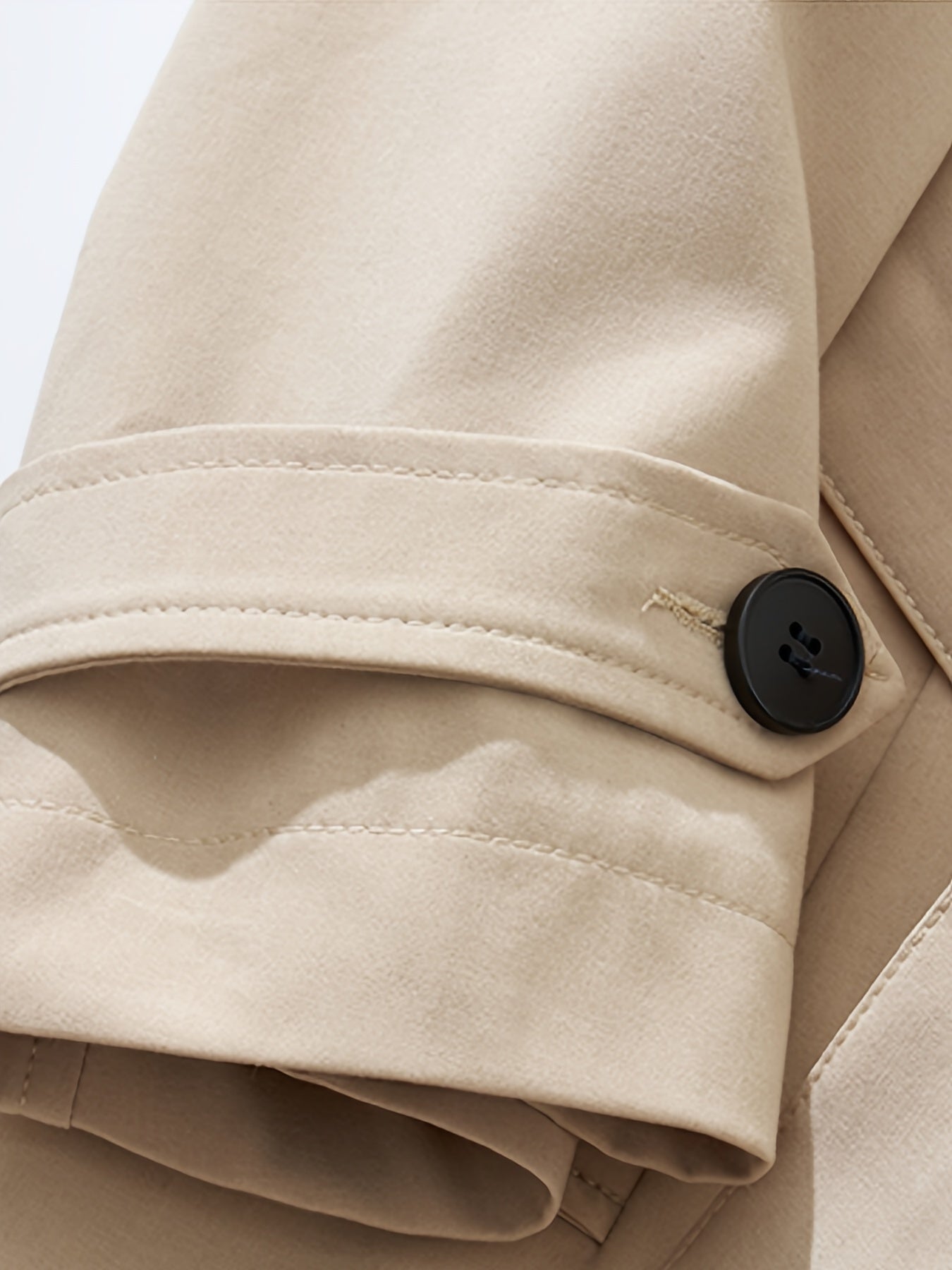 Men’s Solid Overcoat with Lapel & Pockets by Snagg A Coat