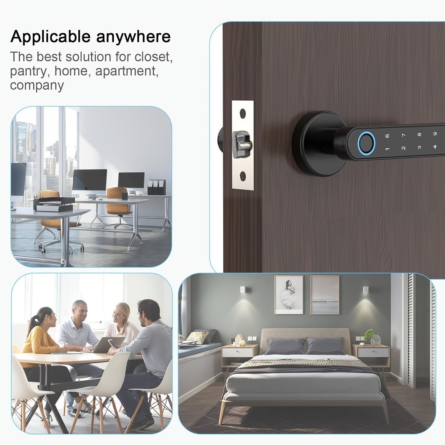 5 in 1 Smart Door Lock – Fingerprint, Password & Remote Access by Snagg A Smart Door Lock