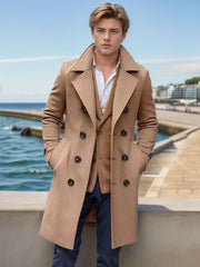 Men’s Stylish Double-Breasted Tweed Coat by Snagg A Coat