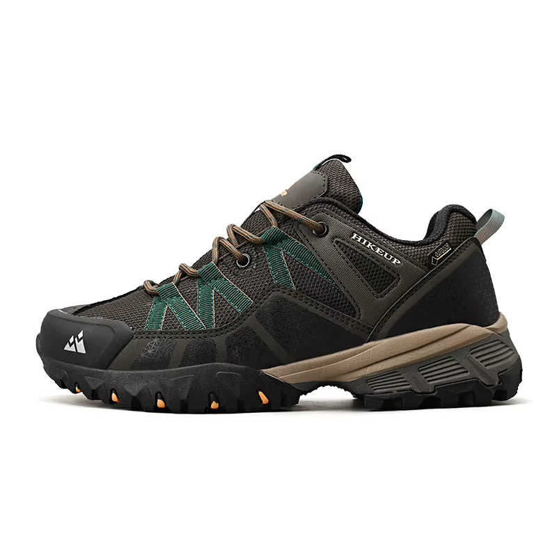 Men's Mesh & Suede Hiking Shoes – Breathable Trekking Shoes with EVA Insole & Rubber Sole