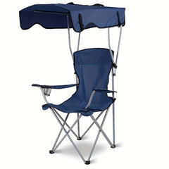 Heavy-Duty Portable Folding Chair with Canopy Shade by Snagg A Chair