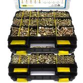 919pcs 8.8 Grade Metric Screws M4 M5 M6 M8 Heavy Duty Bolts and Nuts Set Yellow Galvanized Length Range 12-30mm