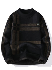 Men’s Color Block Crew Neck Sweater by Snagg A Jumper