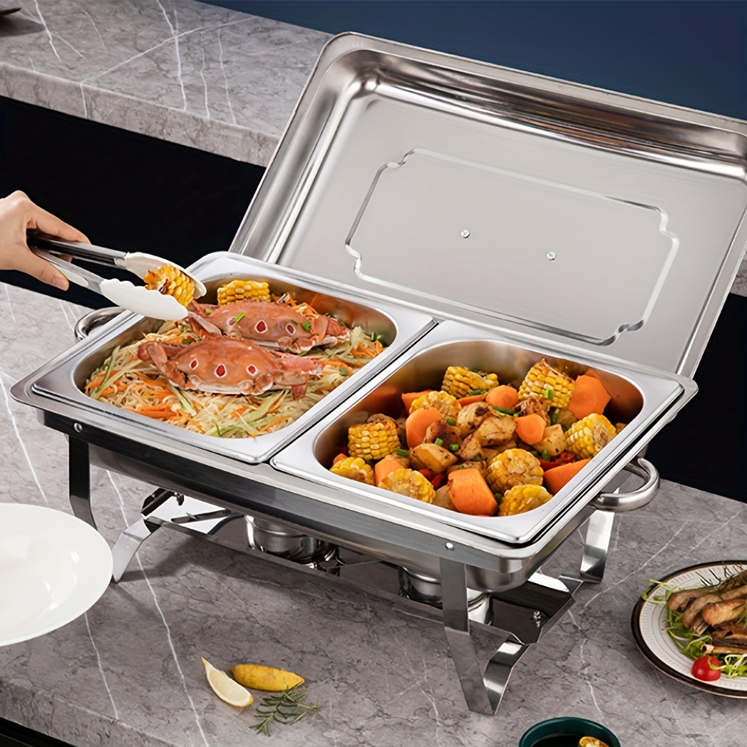Stainless Steel Buffet Chafing Dish Set by Snagg A Insulated Stove
