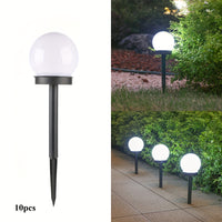 10pcs Solar Matte Black LED Lawn Stake Lamps by Snagg An Outdoor Light