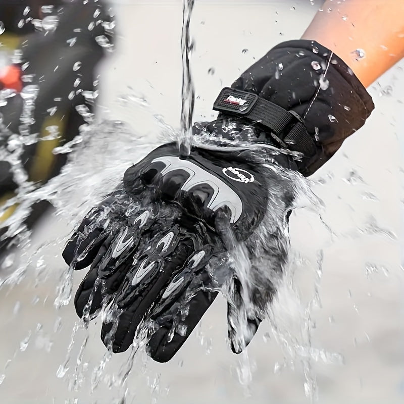 Touchscreen Riding Gloves with Reinforced Palm & Adjustable Strap by Snagg A Motorcycle Gloves