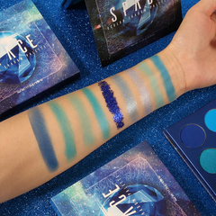 Gemstone Inspired 9 -Color Artistry Palette – High-Pigment Matte, Shimmer & Metallic Shadow Collection