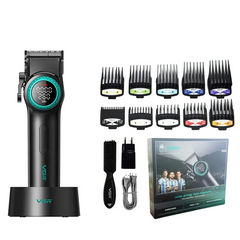 Professional 21 Speed Master Clipper – 4600mAh High-Capacity System with DLC "Flx" Blades & Charging Base