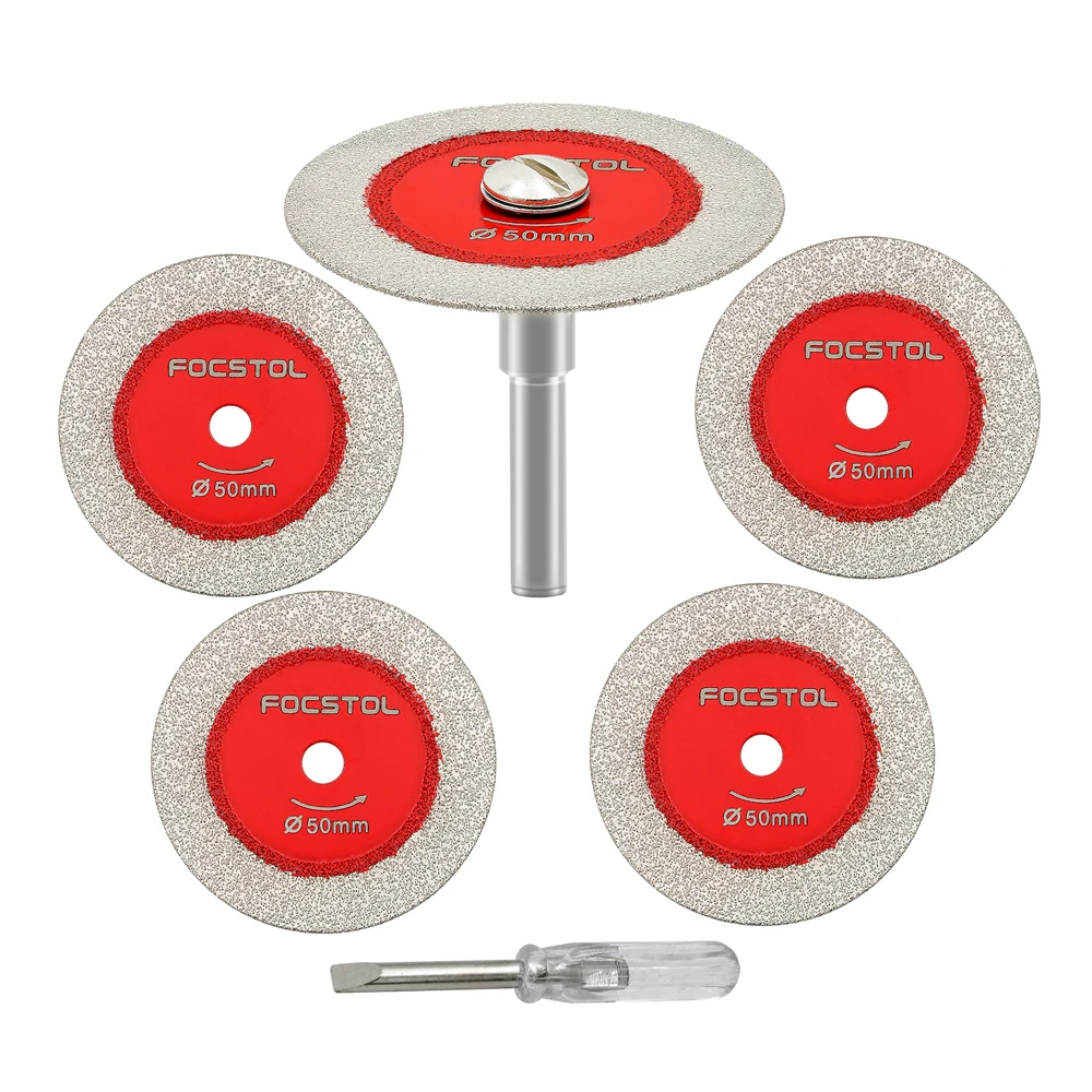 Mini Brazed Cutting Disc Saw Blade | Glass Jade Crystal Tile Marble Round Shank CE Certified 30–50mm