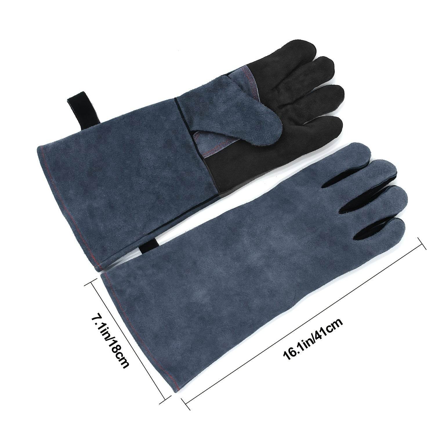 4 x Pair Genuine Leather Welding Gloves - SnaggIt
