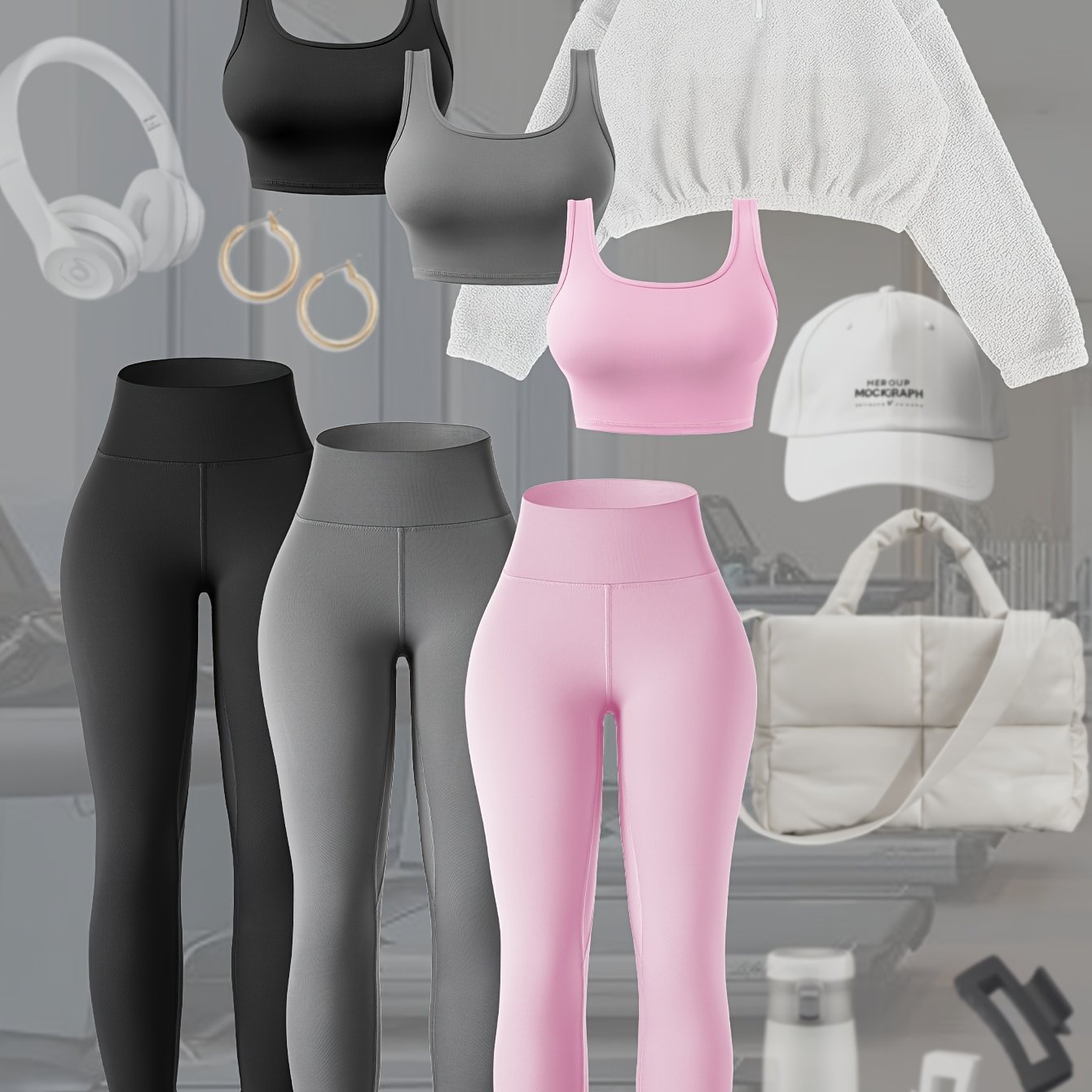 Women’s 6-Piece Yoga Outfit Set by Snagg A Pant