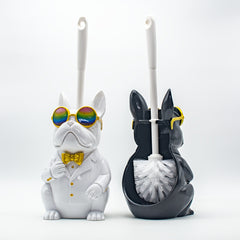 Resin Dog Sculpture Toilet Brush Holder by Snagg A Toilet Brush