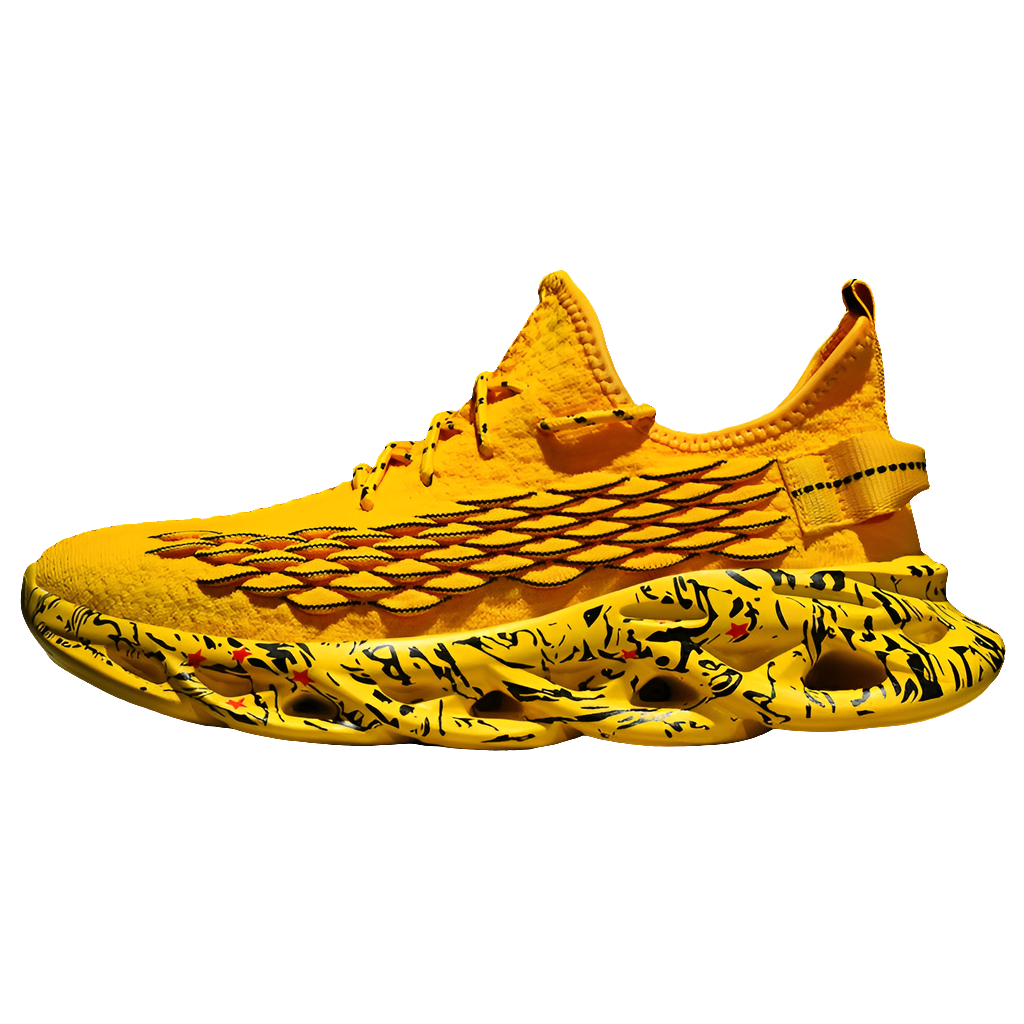 Yellow Sneakers – Lightweight Trainers with Height Boost by Snagg A Shoes