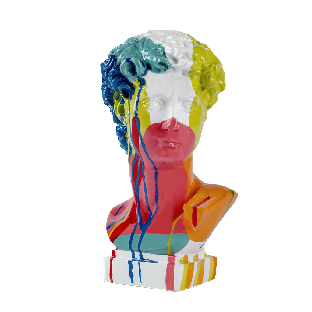 David Head Resin Sculpture by Snagg A Sculpture