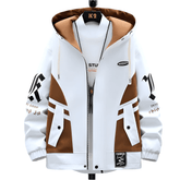 Casual Hooded Patchwork Jacket - SnaggIt