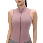 Women’s Shockproof Zipper Yoga Tank Top by Snagg A Tank Top