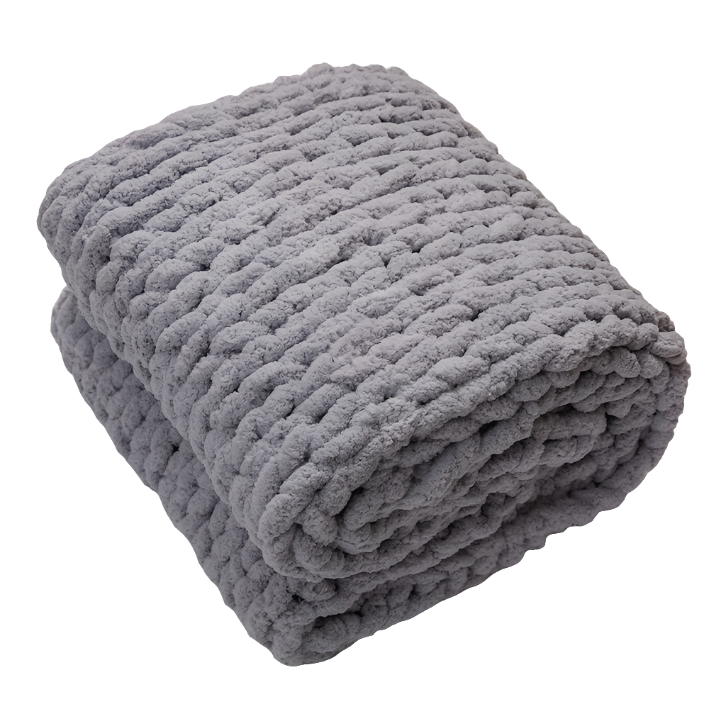 Cozy Chenille Chunky Knit Throw Blanket by Snagg A Throw