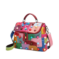 Women’s Geometric Patchwork Handbag by Snagg A Purse