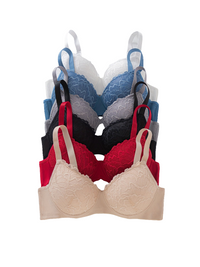Women’s 6-Piece Push Up Bra Collection by Snagg A Bra