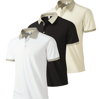 3-Pack Men’s Summer Sports Polo Tops - SnaggIt