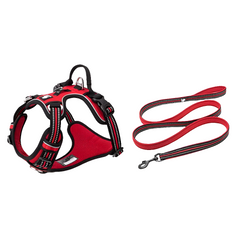 No-Pull Reflective Dog Harness & Leash Set by Snagg A Harness