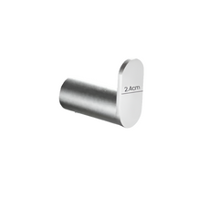 Brushed Nickel Wall Mounted Robe Hook by Snagg A Hook