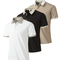 3-Pack Men’s Summer Sports Polo Tops - SnaggIt