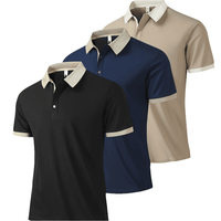 3-Pack Men’s Summer Sports Polo Tops - SnaggIt